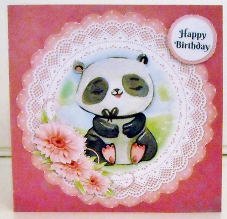 Panda Scolloped Topper by Pam Stubley
