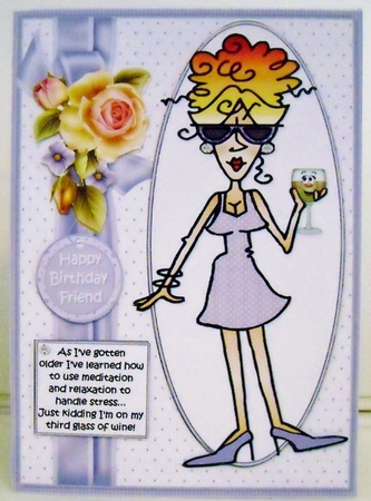 Rita uses meditation quick card by Pam Stubley