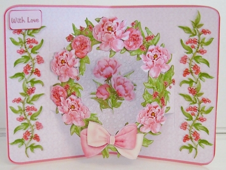 Pop-out Frame Cards - Peonie Ring by Pam Stubley