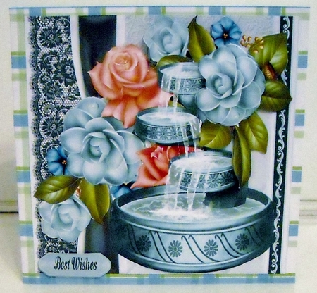 Beautiful Water Fountain No Bird by Pam Stubley