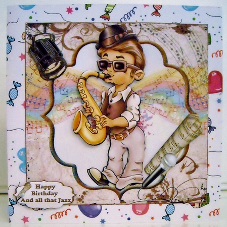 8x8 happy birthday and all that Jazz mini kit by Pam Stubley