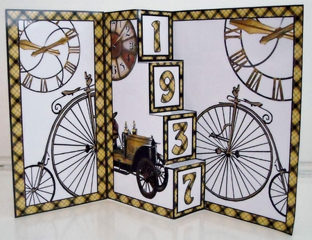 4 Step pop-out - 1937 Birthday by Pam Stubley