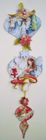 Winter in Fairyland Hanging Bauble Trio by Pam Stubley