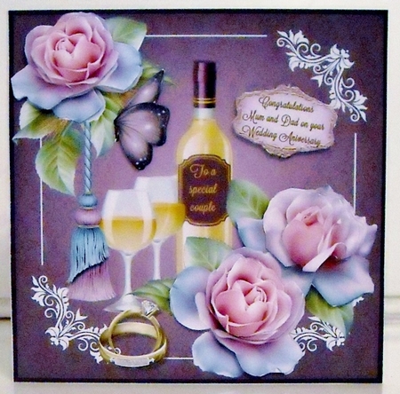 Cheers to a special couple Lilac by Pam Stubley