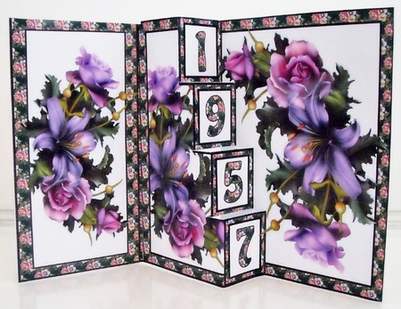 4 step pop-out card  1957 by Pam Stubley