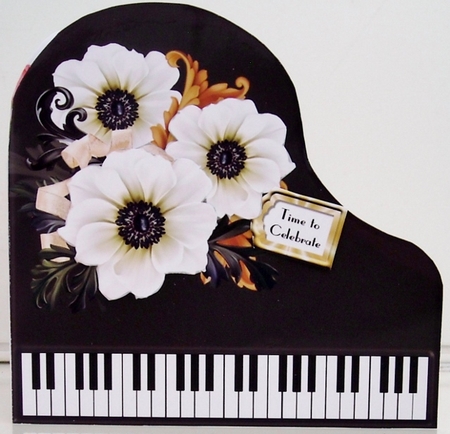 Baby Grand Piano - Black 15 - Classic by Pam Stubley