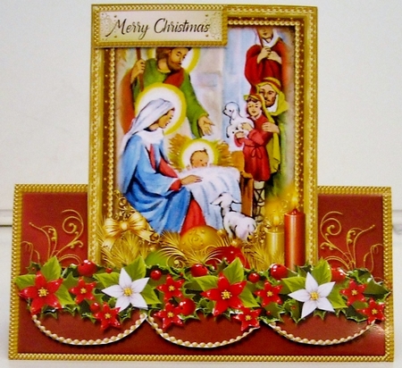 Nativity Scene Tent Card Kit. 1 by Pam Stubley