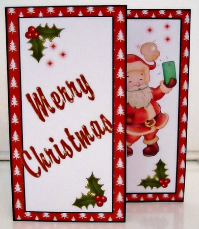 4 Step pop-up Santas selfie by Pam Stubley