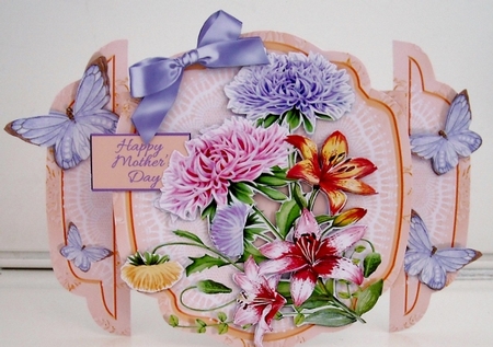Floral Theatre-Fold 3D Card Kit - Summer Garden by Pam Stubley