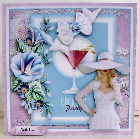 Cocktail Time Card Front Kit by Pam Stubley