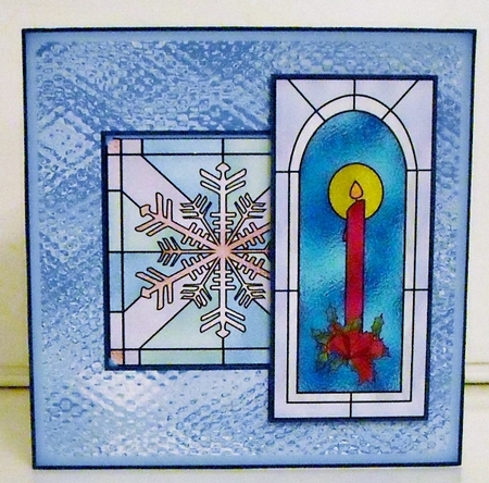 Christmas glass 3 by Pam Stubley