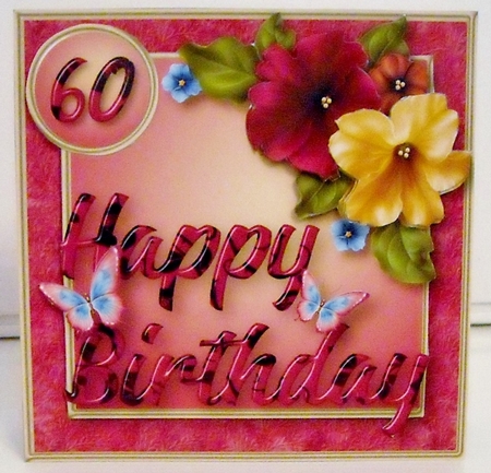 Petunias - Birthday Card Mini Kit by Pam Stubley
