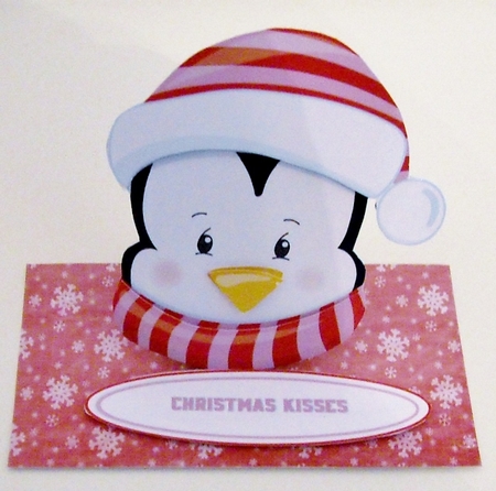 FUNNY FACE CHRISTMAS PENGUIN EASEL by Pam Stubley