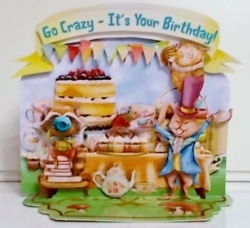 Easel Tableau - Crazy Birthday Friends by Pam Stubley