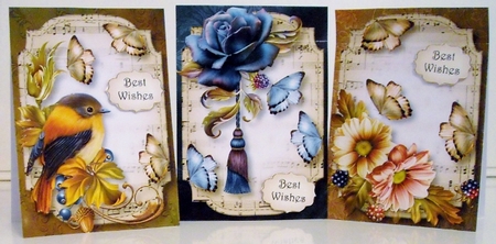Sheet Music & Butterflies A5 Bumper Kit 1 by Pam Stubley