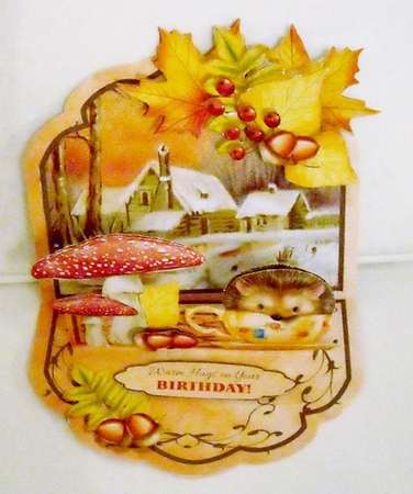 Easel Tableau 2 - Autumn Birthday Time by Pam Stubley