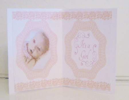 Baby Girl Insert by Pam Stubley
