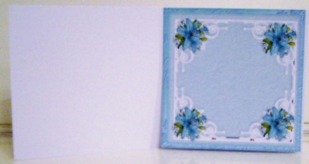 Lovely Lilies In lace Frame Sympathy INSERT by Pam Stubley