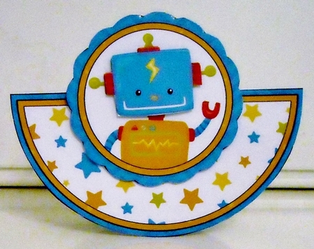 Happy Birthday Robot Rocker Style Card by Pam Stubley