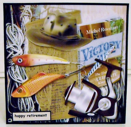 Male Card Gone Fishing 2 by Pam Stubley