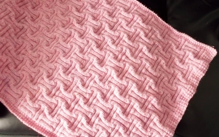 Knitting Pattern - baby afghan blanket, 3 sizes - PDF #378 by Pam Stubley