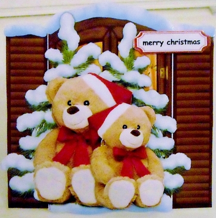 Cute Christmas  Teddies by Pam Stubley