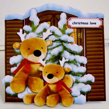 Cute Christmas  Teddies 3 by Pam Stubley