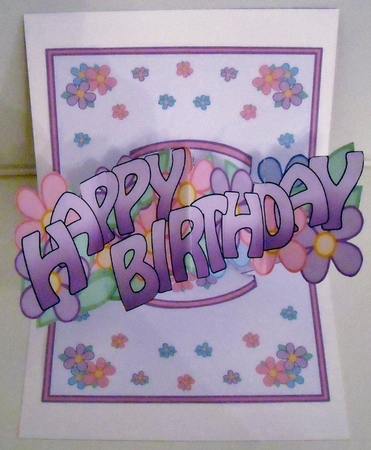 Pop & twist Birthday Daisies by Pam Stubley