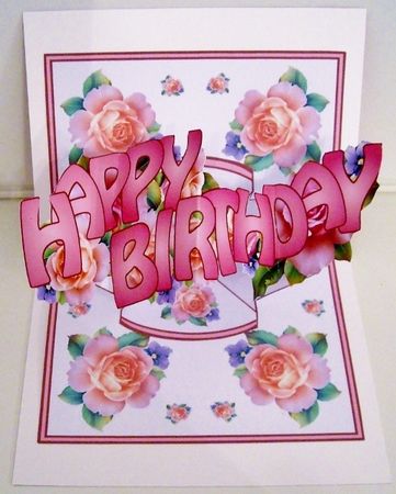 Pop & twist Spring Roses birthday by Pam Stubley