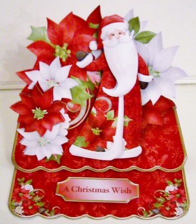 Santas Greeting Easel Card Mini Kit by Pam Stubley