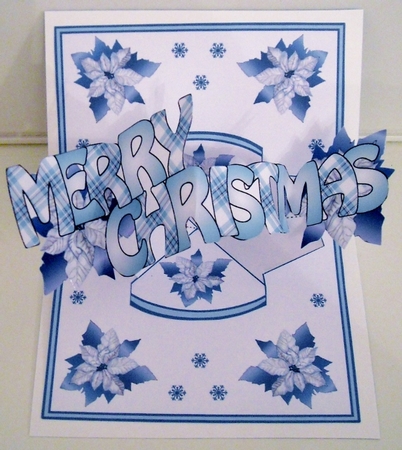 Pop & twist Blue Poinsettias by Pam Stubley