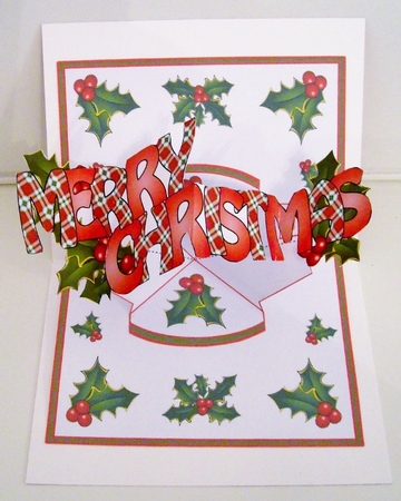 Pop & twist Christmas holly by Pam Stubley