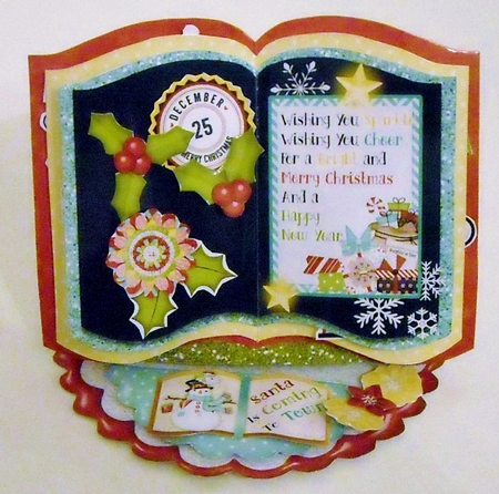 The Night Before Christmas - Open Book Easel Card & Box Kit. by Pam Stubley