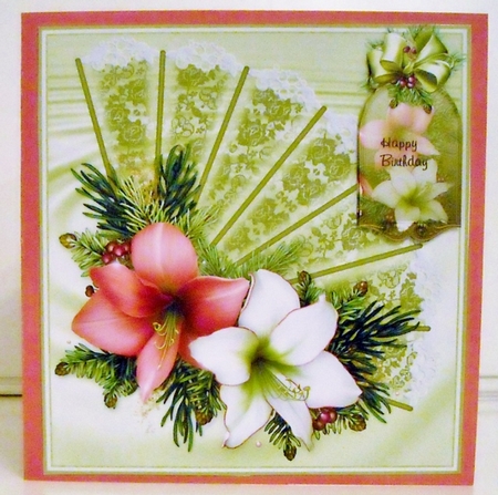 Christmas fan  by Pam Stubley