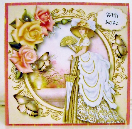 Victorian Beauty In White & Gold by Pam Stubley