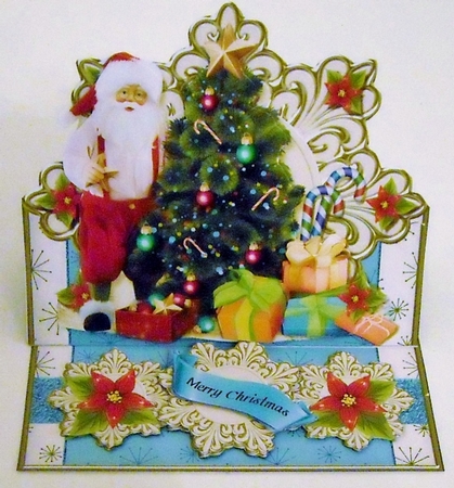 Blue Christmas Easel Mini Kit. 3 by Pam Stubley