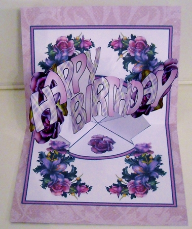 Pop and twist  Purple Roses by Pam Stubley
