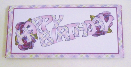 Money Wallet Purple Roses by Pam Stubley