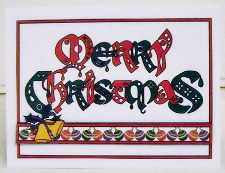 Merry Christmas Gothic Bells by Pam Stubley