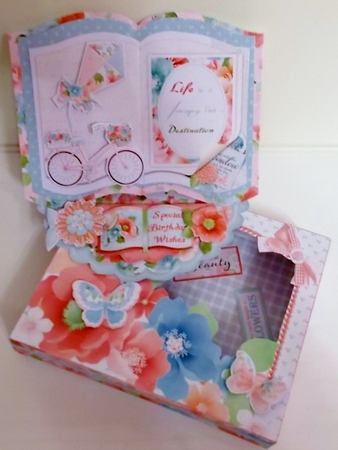 Perfect Day - Open Book Easel Card & Box Kit by Pam Stubley