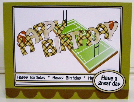 Pop & Twist Card Rugby by Pam Stubley