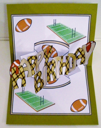 Pop & Twist Card Rugby by Pam Stubley