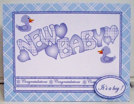 Pop & Twist Card Baby Boy by Pam Stubley