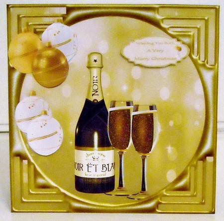 A Toast To You At Christmas Time Topper by Pam Stubley
