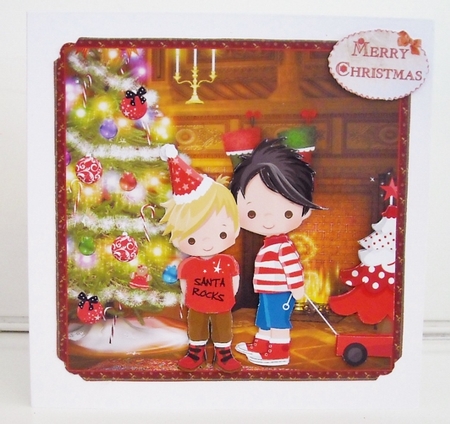 Brothers on Christmas Morning Mini Kit by Pam Stubley