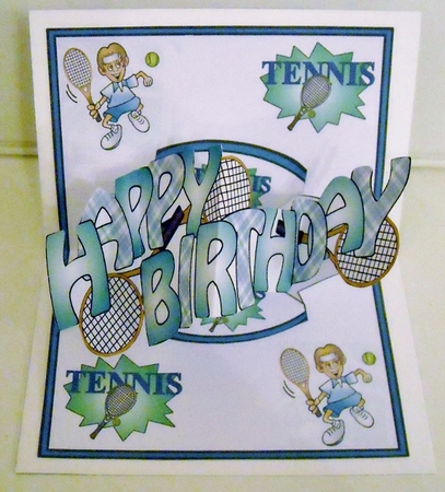 Pop and twist Tennis (male) by Pam Stubley