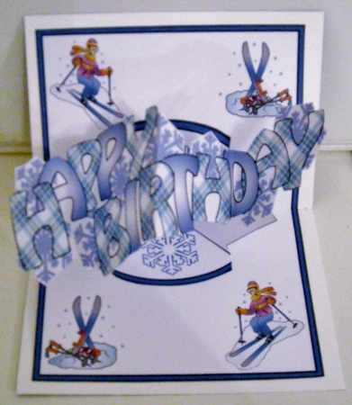 Pop and twist Skiing (male) by Pam Stubley