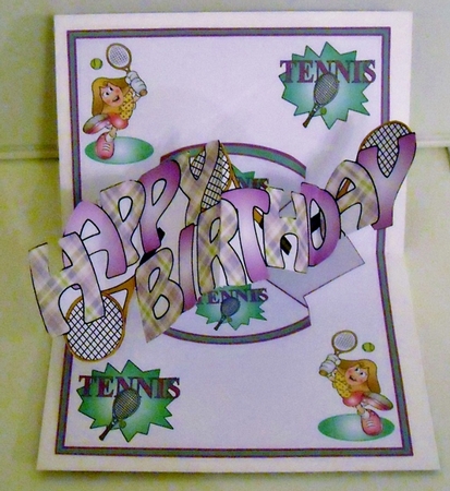 Pop and twist  Tennis  (female) by Pam Stubley
