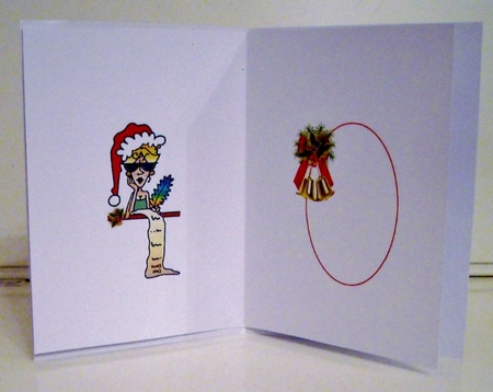 Rita being nice for Christmas insert by Pam Stubley
