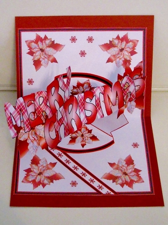 Pop & twist Red Poinsettias by Pam Stubley